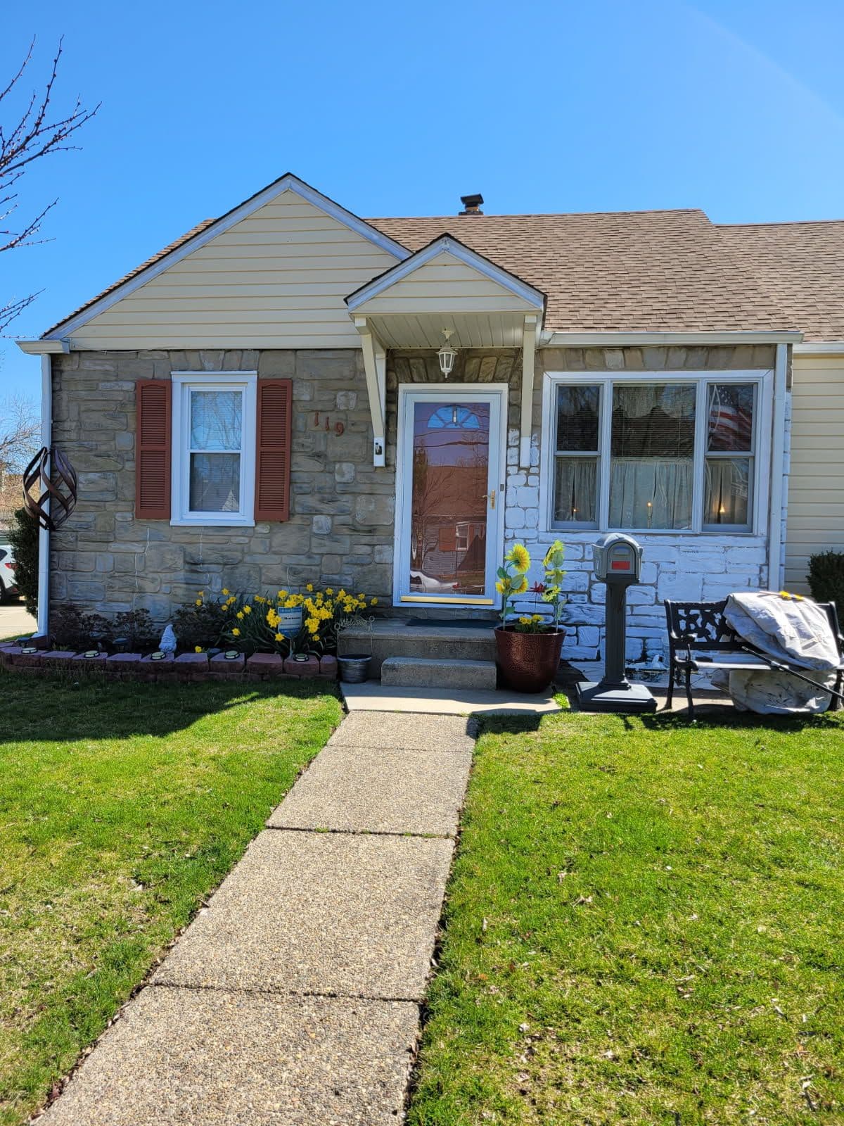 Bright Yellow Exterior Paint Refresh
